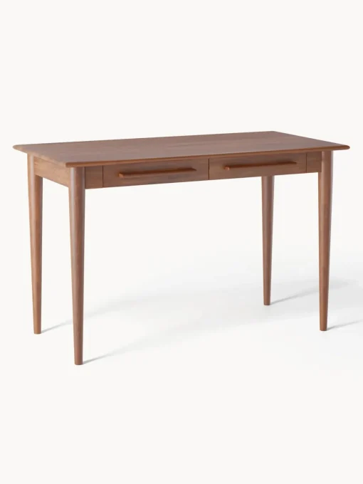 Scrivania In Legno Di Mango Massiccio Con Cassetti Paul