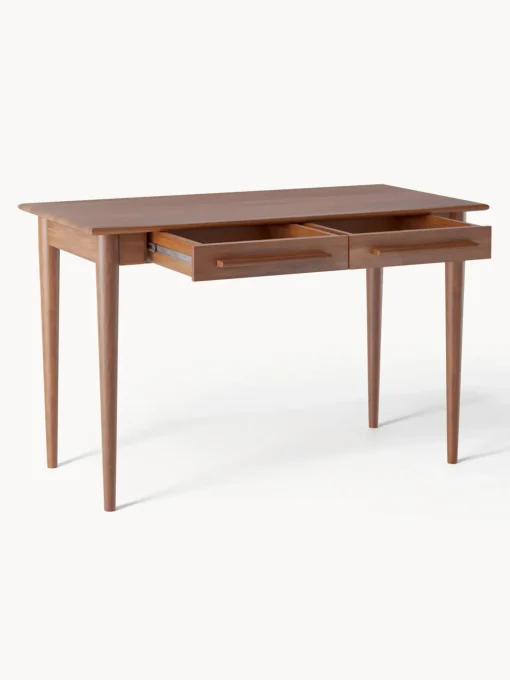 Scrivania In Legno Di Mango Massiccio Con Cassetti Paul