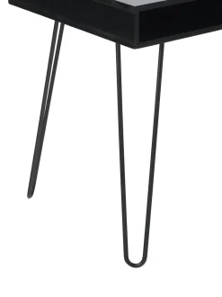 Scrivania In Legno Massiccio E Metallo Tova