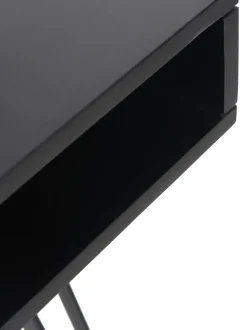 Scrivania In Legno Massiccio E Metallo Tova