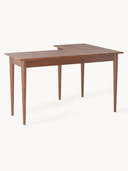 Scrivania Rettangolare In Legno Di Mango Con Cassetti Paul