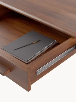 Scrivania Rettangolare In Legno Di Mango Con Cassetti Paul