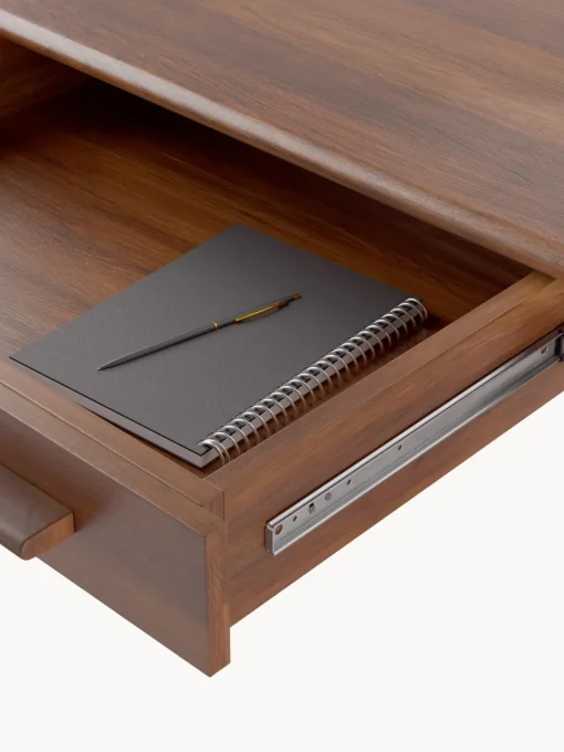 Scrivania Rettangolare In Legno Di Mango Con Cassetti Paul