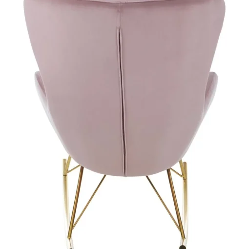 Sedia A Dondolo In Velluto Con Gambe In Metallo Wing*Westwing Collection Best