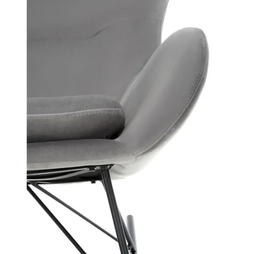 Sedia A Dondolo In Velluto Con Gambe In Metallo Wing*Westwing Collection Fashion