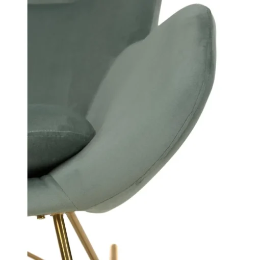 Sedia A Dondolo In Velluto Con Gambe In Metallo Wing*Westwing Collection Online