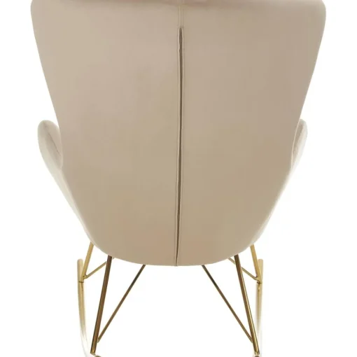 Sedia A Dondolo In Velluto Con Gambe In Metallo Wing*Westwing Collection Discount