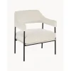 Sedia A Poltrona In Velluto Bianco Zoe*Westwing Collection Discount