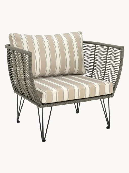 Sedia A Poltrona Intrecciata Da Giardino Mundo