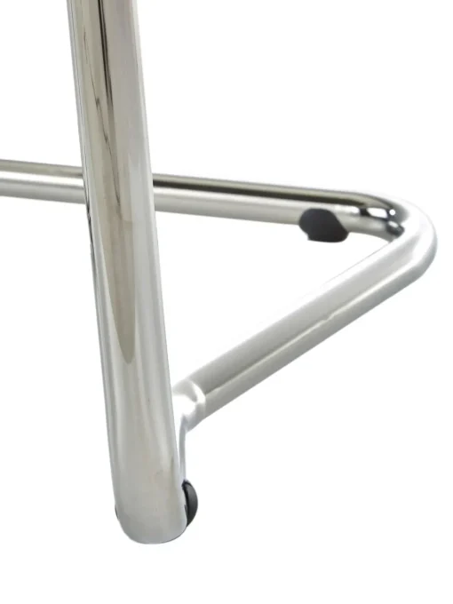 Sedia Cantilever In Velluto A Coste Kink