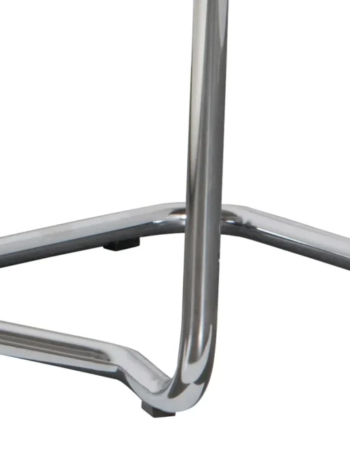 Sedia Cantilever In Velluto A Coste Kink
