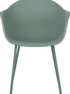 Sedia Con Braccioli Con Gambe In Metallo Claire