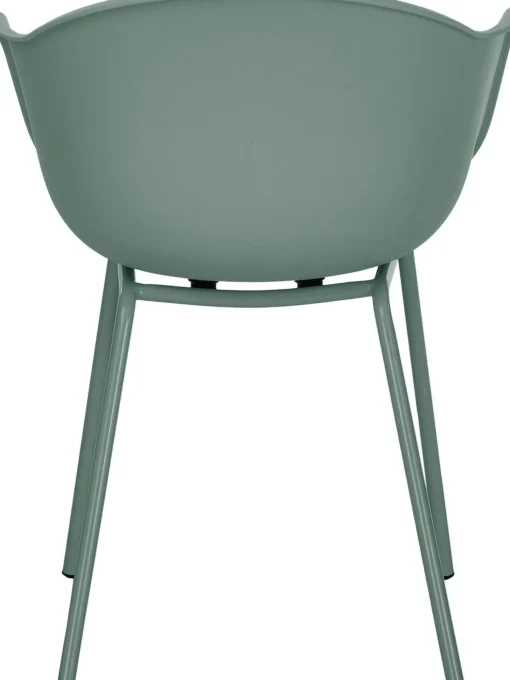 Sedia Con Braccioli Con Gambe In Metallo Claire