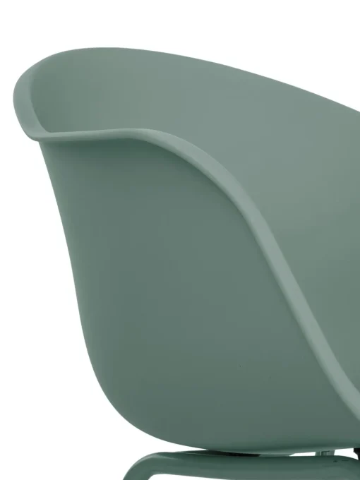 Sedia Con Braccioli Con Gambe In Metallo Claire