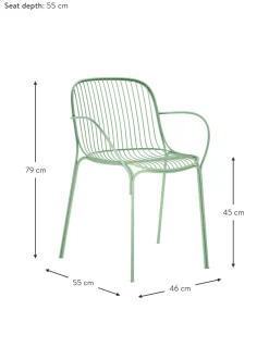 Sedia Con Braccioli Da Giardino Hiray