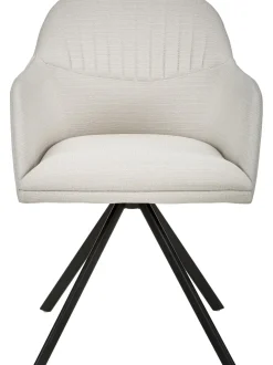 Sedia Con Braccioli Girevole Imbottita Lola