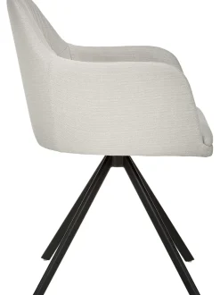 Sedia Con Braccioli Girevole Imbottita Lola