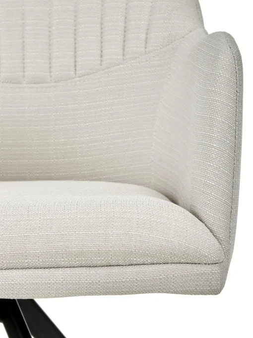 Sedia Con Braccioli Girevole Imbottita Lola
