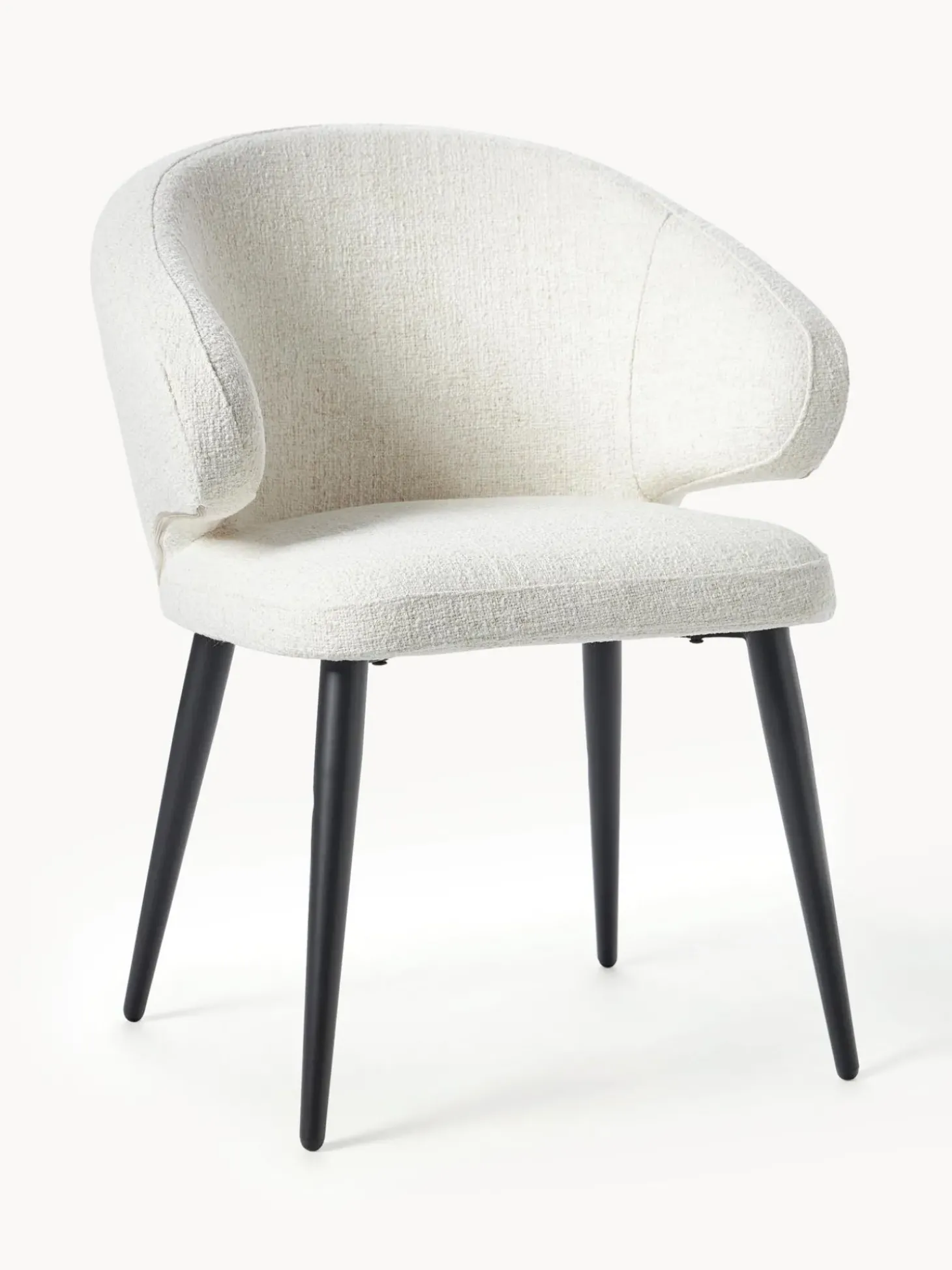 Sedia Con Braccioli In Boucle Celia