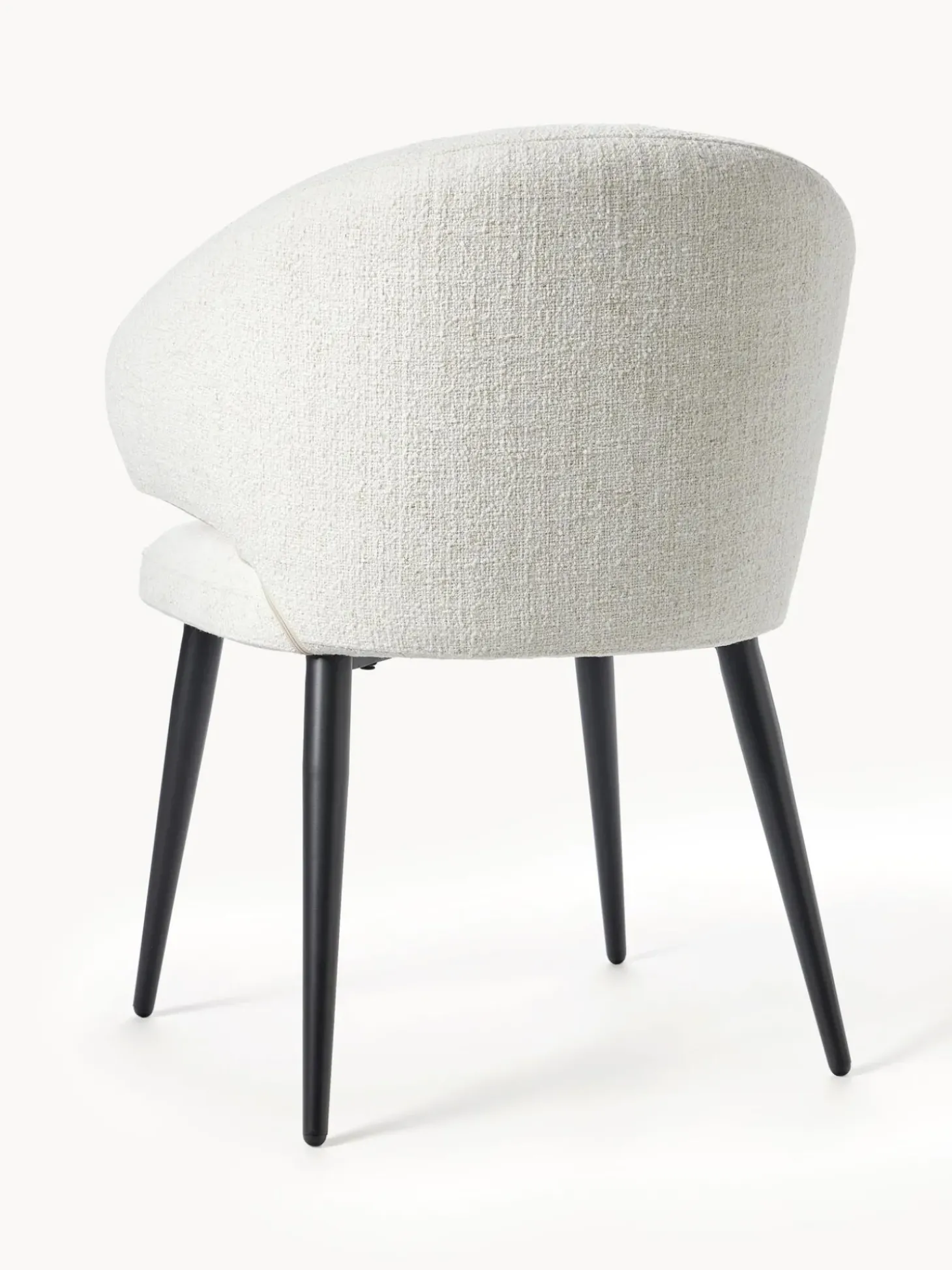 Sedia Con Braccioli In Boucle Celia