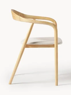 Sedia Con Braccioli In Legno Con Cuscino Angelina