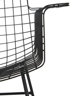 Sedia Con Braccioli In Metallo Wire