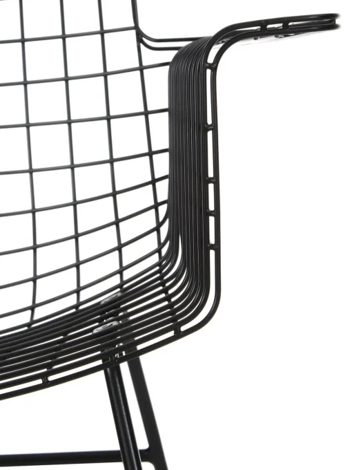 Sedia Con Braccioli In Metallo Wire