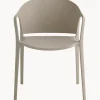 Sedia Con Braccioli In Plastica Monti 2 Pz