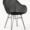 Sedia Con Braccioli In Polirattan Costa 2 Pz