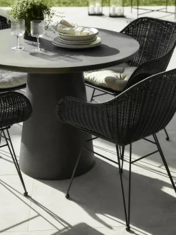 Sedia Con Braccioli In Polirattan Costa 2 Pz