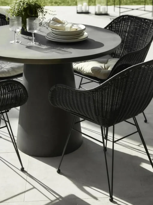 Sedia Con Braccioli In Polirattan Costa 2 Pz