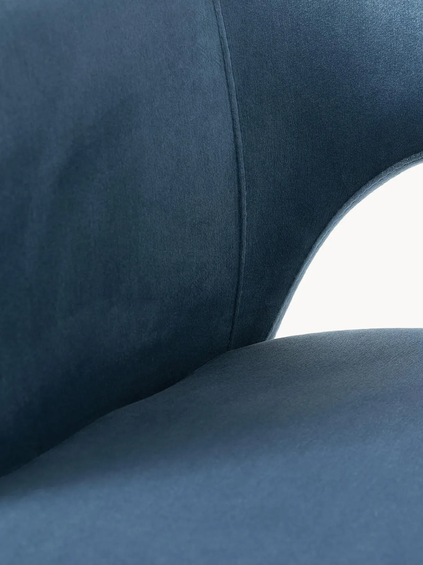 Sedia Con Braccioli In Velluto Rachel