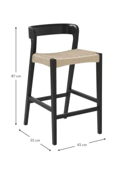 Sedia Da Bar Con Vimini Vikdalen
