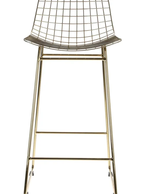 Sedia Da Bar In Metallo Wire 2 Pz