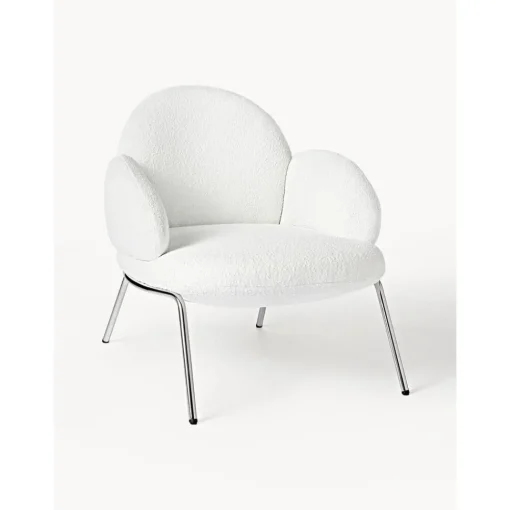 Sedia Da Cocktail In Boucle Con Piedini In Metallo Luan*Westwing Collection New
