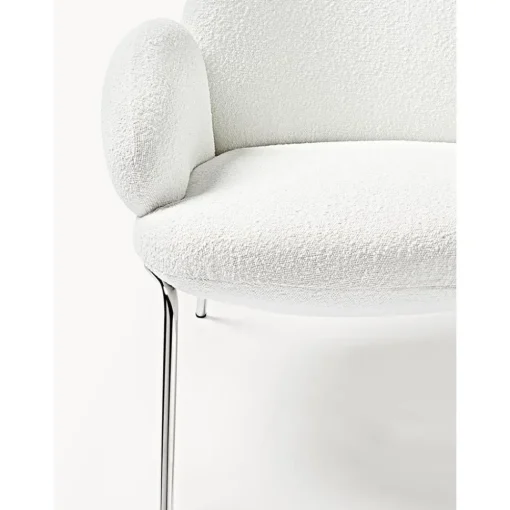 Sedia Da Cocktail In Boucle Con Piedini In Metallo Luan*Westwing Collection New