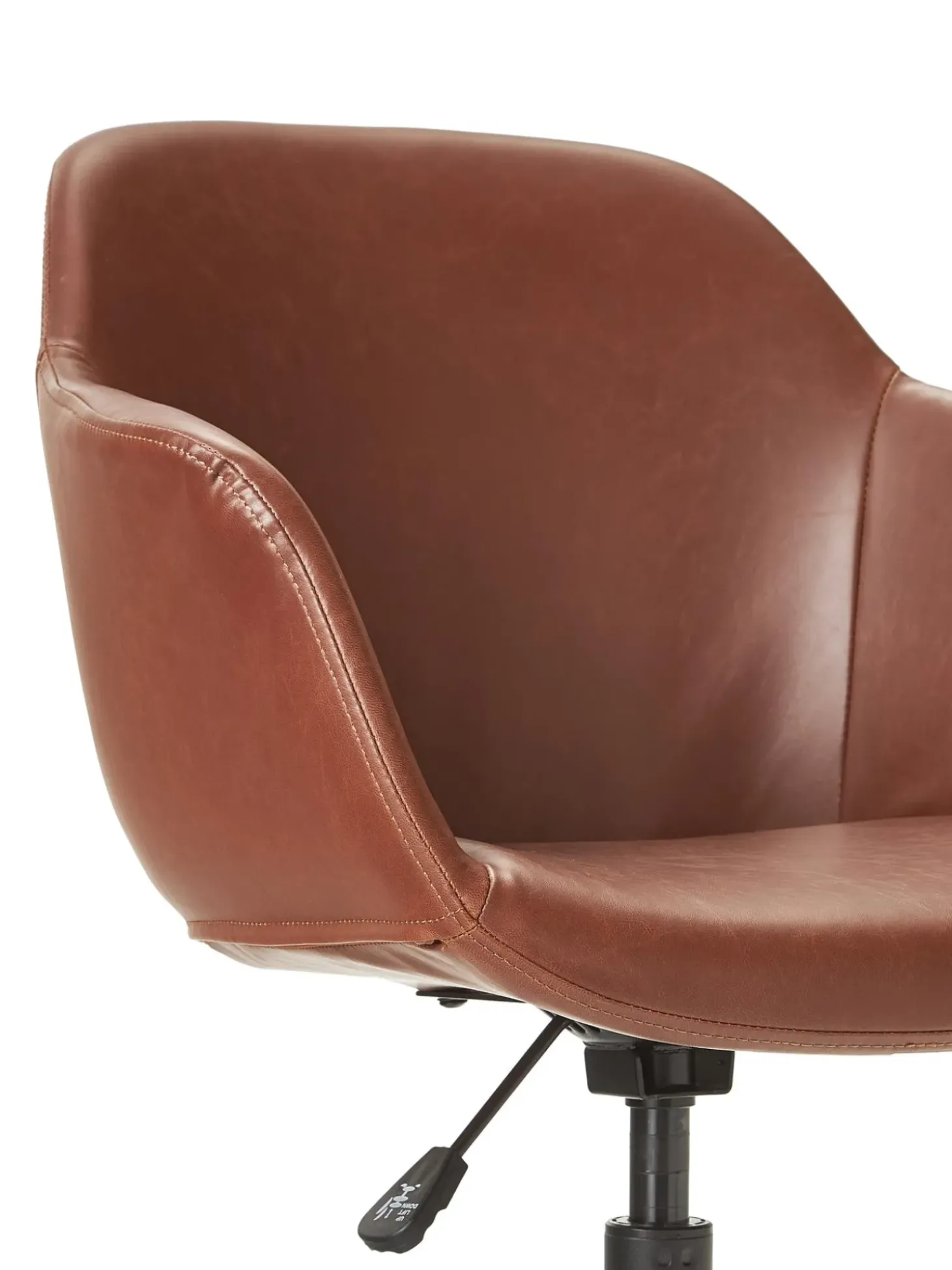 Sedia Da Scrivania In Similpelle Con Seduta Stretta Fiji