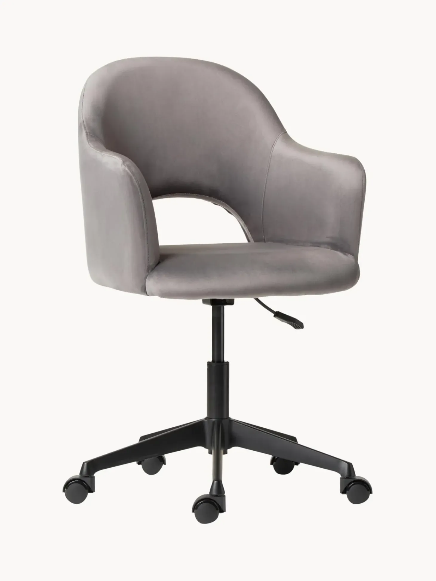 Sedia Da Scrivania In Velluto Rachel, Regolabile In Altezza