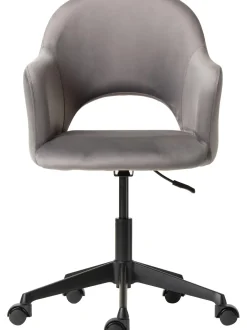 Sedia Da Scrivania In Velluto Rachel, Regolabile In Altezza