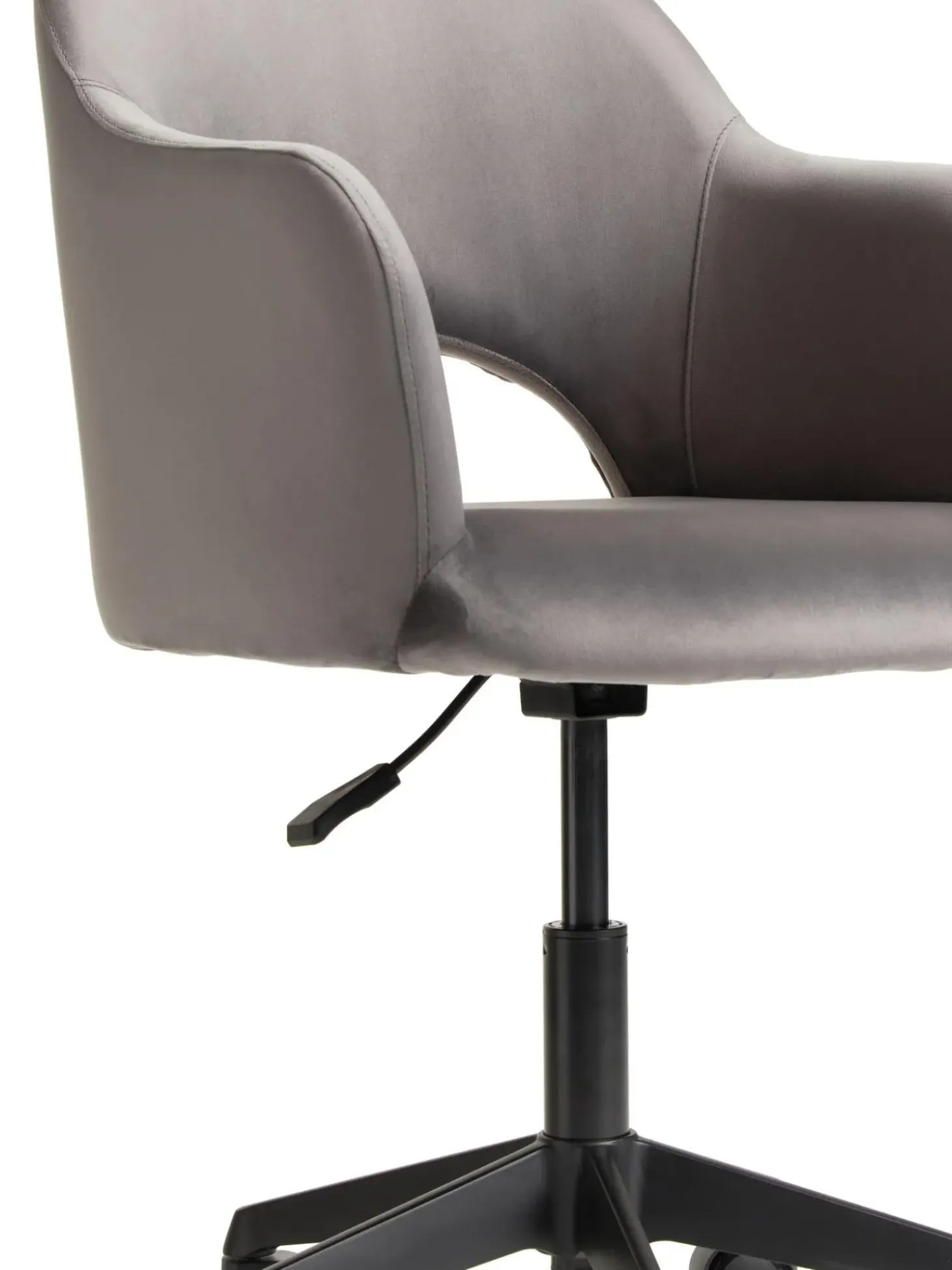 Sedia Da Scrivania In Velluto Rachel, Regolabile In Altezza