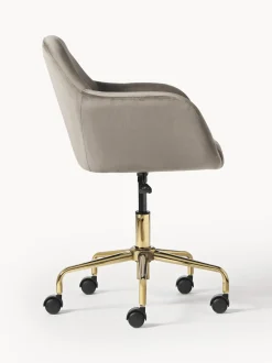 Sedia Da Scrivania In Velluto Lucie