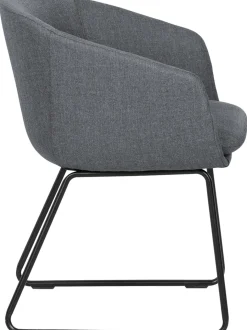 Sedia Imbottita Con Braccioli Juri