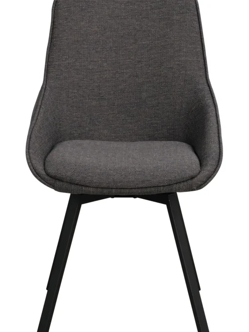 Sedia Imbottita Girevole Con Gambe In Metallo Alison
