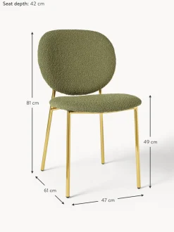 Sedia Imbottita In Boucle Ulrica 2 Pz