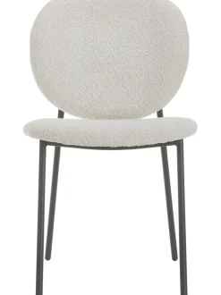 Sedia Imbottita In Boucle Ulrica 2 Pz