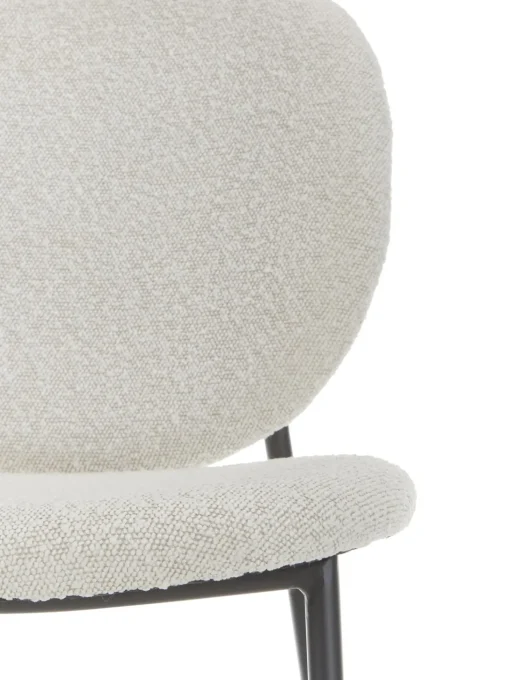 Sedia Imbottita In Boucle Ulrica 2 Pz