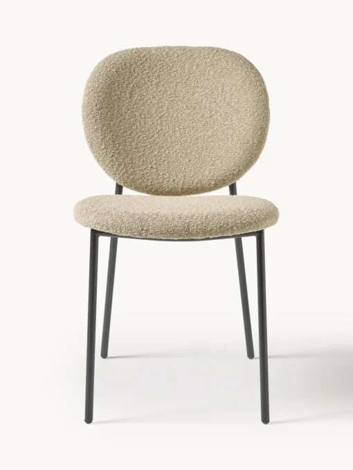 Sedia Imbottita In Boucle Ulrica 2 Pz