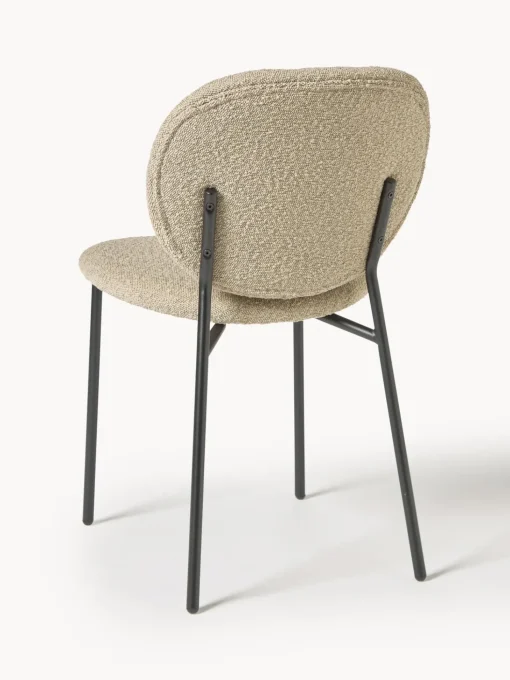 Sedia Imbottita In Boucle Ulrica 2 Pz