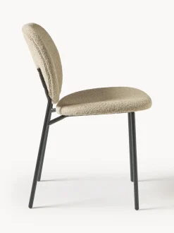 Sedia Imbottita In Boucle Ulrica 2 Pz