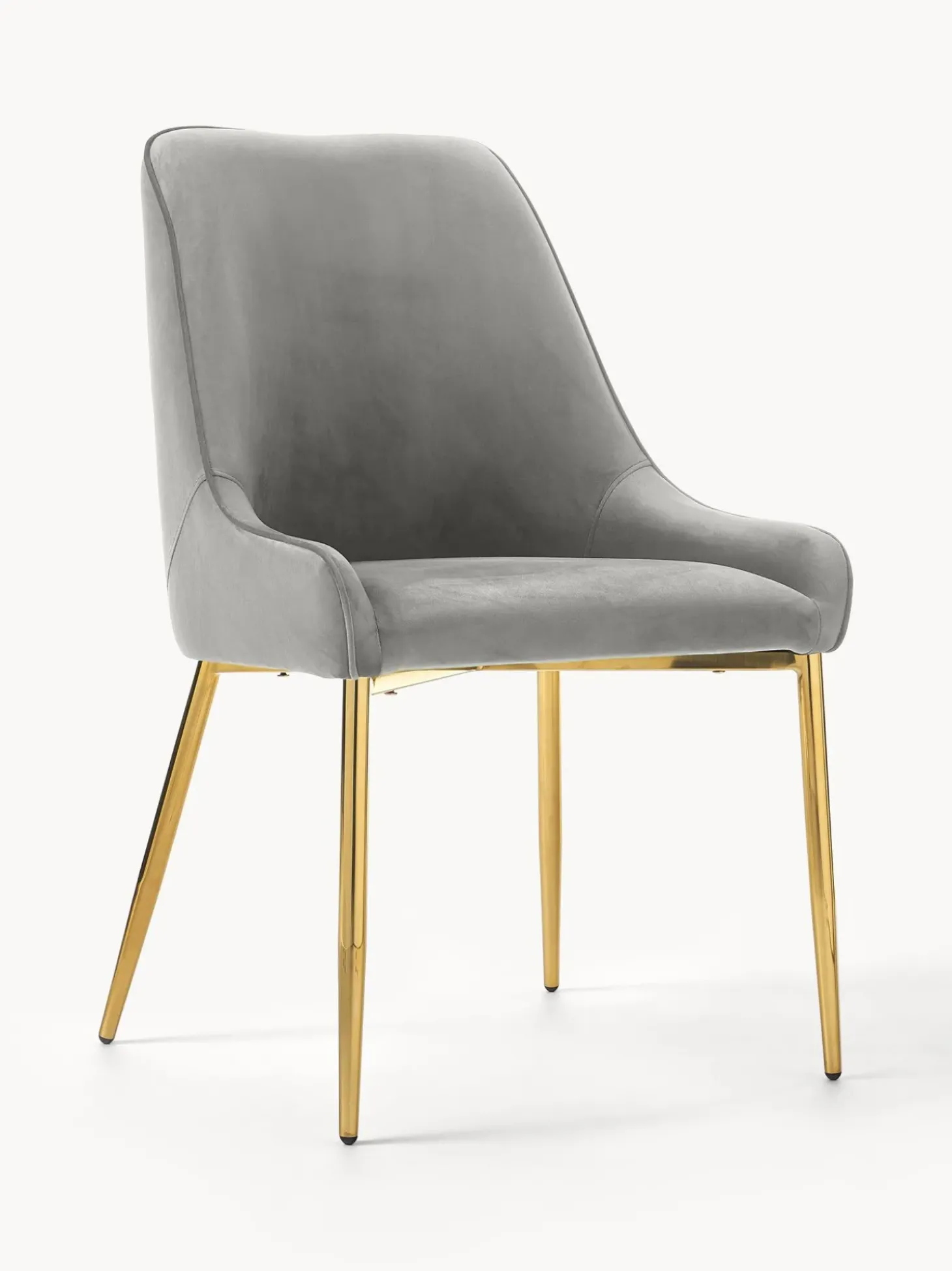 Sedia Imbottita In Velluto Ava